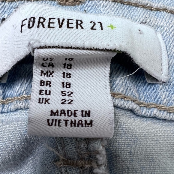 FOREVER 21 Denim High Rise Shorts Size 18 - Picture 6 of 6